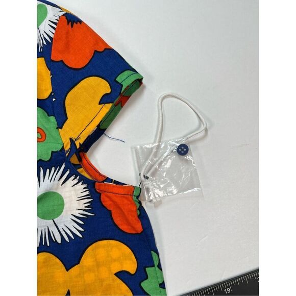 NEW Marimekko x Target Girls Bold Cap Sleeve Hippie Era Floral Dress Size Large - Picture 7 of 9
